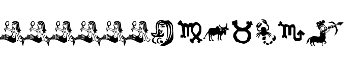 Xilo in Zodiac Font UPPERCASE