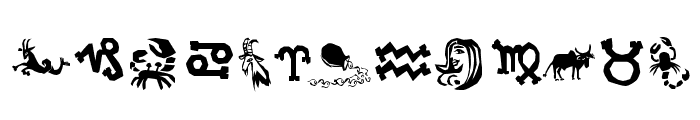 Xilo in Zodiac Font LOWERCASE