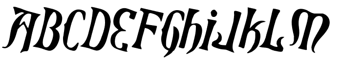Xiphos Counter-Rotated Font UPPERCASE