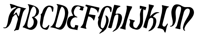 Xiphos Counter-Rotated Font LOWERCASE