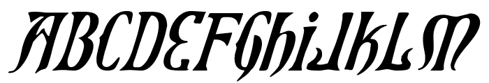 Xiphos Italic Font UPPERCASE