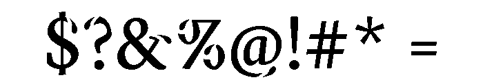 Xisfani Font OTHER CHARS
