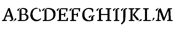 Xisfani Font UPPERCASE