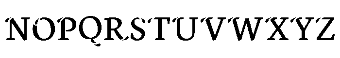 Xisfani Font UPPERCASE