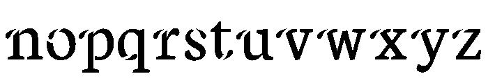 Xisfani Font LOWERCASE