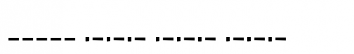 XIntnl Morse Code XIntnl Morse Code Font OTHER CHARS