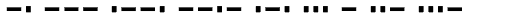 XIntnl Morse Code Font LOWERCASE