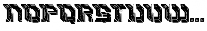 Xiborgs Regular Font UPPERCASE