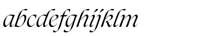 Xilene Italic Font LOWERCASE