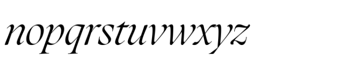 Xilene Italic Font LOWERCASE