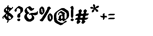 Xirstark Font OTHER CHARS
