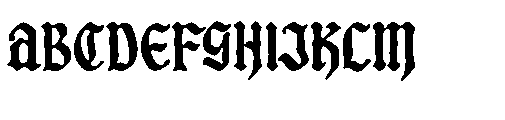 Xirstark Font UPPERCASE
