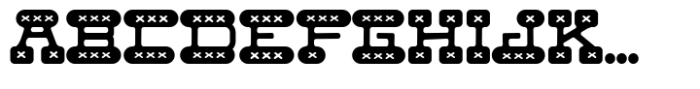 Xjam Font UPPERCASE