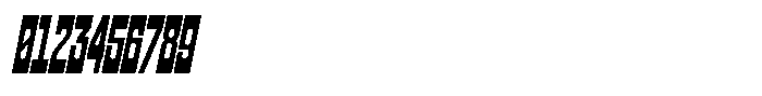XL Gigalonn Slanted Font OTHER CHARS