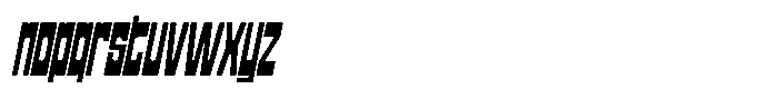 XL Gigalonn Slanted Font LOWERCASE