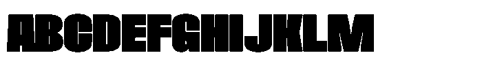 XL Gravy Normal Font UPPERCASE