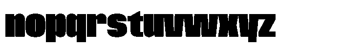 XL Gravy Normal Font LOWERCASE