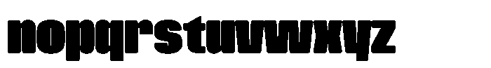 XL Gravy Rounded Font LOWERCASE