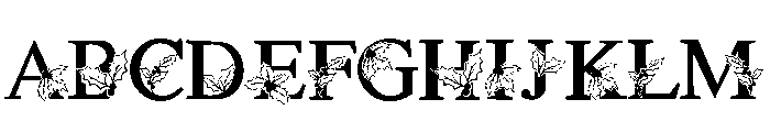 Xmas Holly Font UPPERCASE