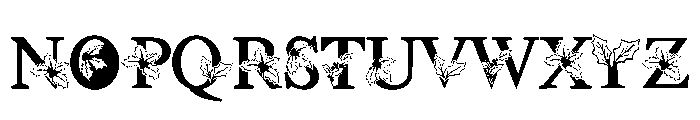 Xmas Holly Font UPPERCASE