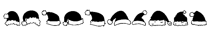 Xmas hat Font OTHER CHARS