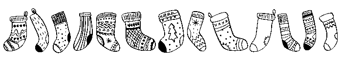 Xmas stocking FONT