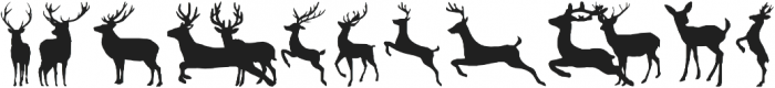 Xmas Deer otf (400) Font LOWERCASE