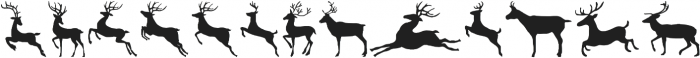 Xmas Deer otf (400) Font LOWERCASE