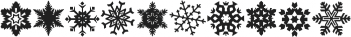 Xmas Snowflakes otf (400) Font OTHER CHARS