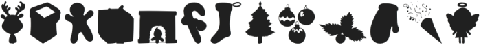 Xmas Town Silhouette otf (400) Font UPPERCASE