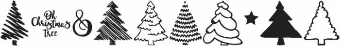 Xmas Trees otf (400) Font OTHER CHARS