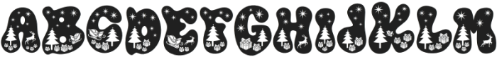 Xmas magic Regular otf (400) Font UPPERCASE