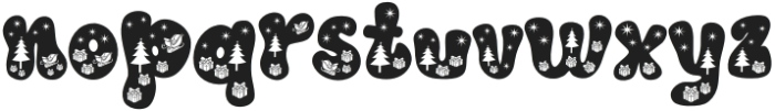 Xmas magic Regular otf (400) Font LOWERCASE