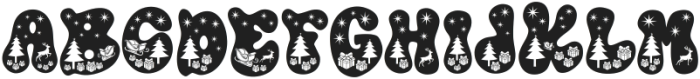 Xmas magic Regular ttf (400) Font UPPERCASE