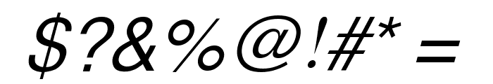 XM Yermook Italic Font OTHER CHARS