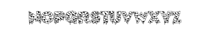 XmasLite Font UPPERCASE