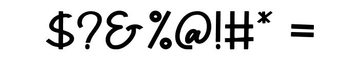 Xoana Rush Regular Font OTHER CHARS