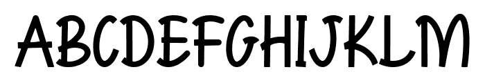 Xoana Rush Regular Font UPPERCASE