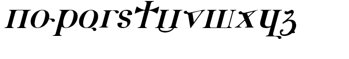 Xodus Italic Font LOWERCASE