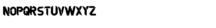 Xonex Bold Font LOWERCASE