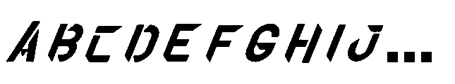 Xonex Italic Font UPPERCASE