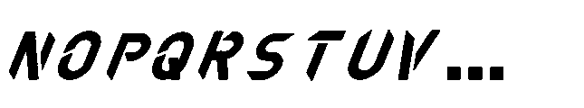 Xonex Italic Font UPPERCASE