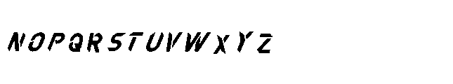 Xonex Italic Font LOWERCASE
