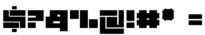 Xpron STENCIL Geo Font OTHER CHARS