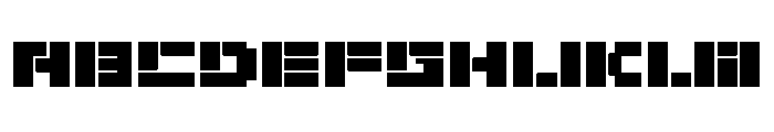 Xpron STENCIL Geo Font UPPERCASE