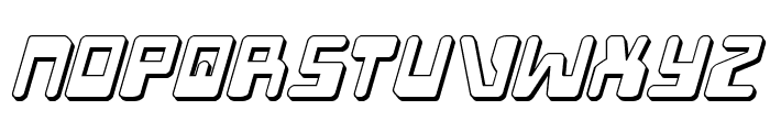 Xped 3D Italic Font UPPERCASE