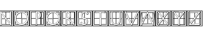 XperimentypoThree-B-Square Font UPPERCASE