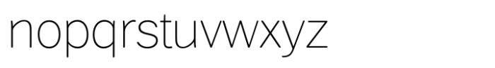 Xpress Rounded Thin Font LOWERCASE