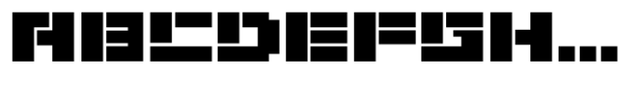 Xpron Stencil Geo Font UPPERCASE