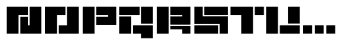Xpron Stencil Geo Font UPPERCASE